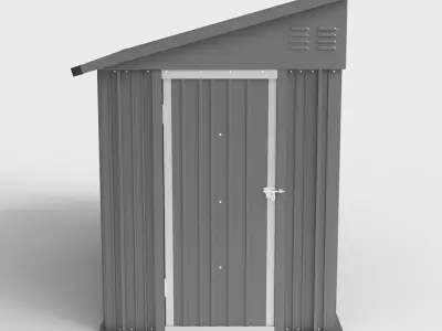 STORAGE SHED Low-poly 3D model
