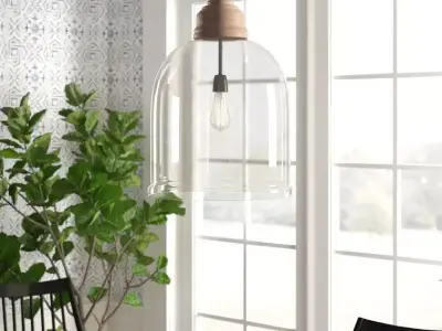 Duane Light Single Bell Pendant 3D model