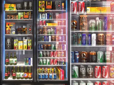 Drink refrigerator 3D model
