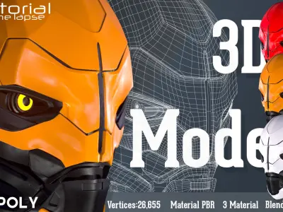 SCI-FI Mask   3d model   Low-poly 3D model