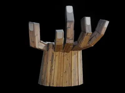 Statue of Hand 3D model