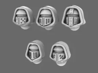 Space Knights V10 Hooded Helmet Type 251004 3D print model
