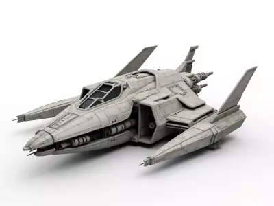scifi spaceship 3D print model