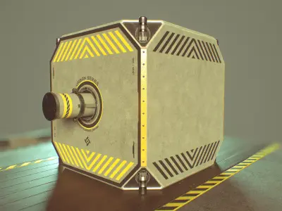 Modular Urban Concrete Barrier Vol 2 Low-poly 3D model