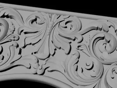 dekor ornate gold arch 3D model