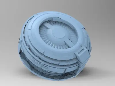 Moon base relay system 1  3D model