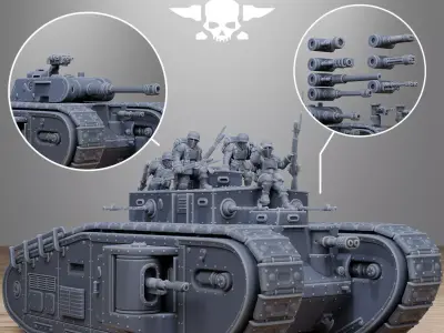 FreeGuard Heavy Tank 3D print model