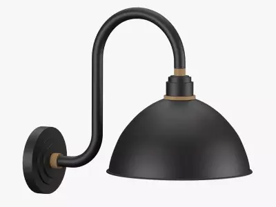 Hinkley Foundry Dome LED Outdoor Barn Light 3D model