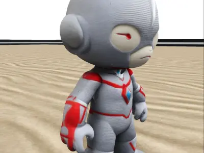 Chibi Sci-Fi Hero Stylized 3D Character Model 3D model
