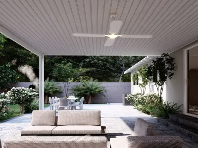 3D Exterior Scene 3D model design garden and landscape 3D model 24