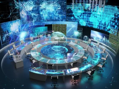 Sci-fi Command Center 3D model