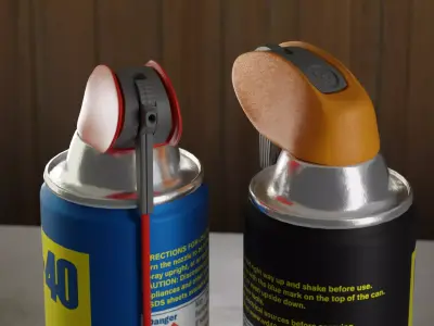 WD 40 Oil Spray 3D model