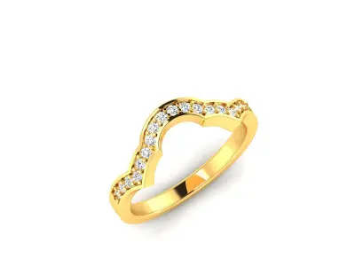 Women Ring  Render 3dm STL OBJ FBX Details 3D print model 201