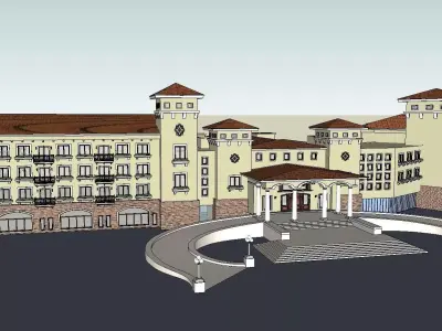 vacation spot-Resort-Fashion Leisure Hotel-0190 3D model
