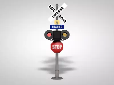 train signal 3D model