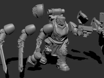 Black Knights - Assault Squad 3D print model