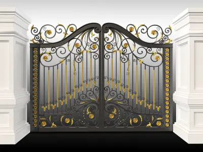 Gate and fence Metal Art 3D model