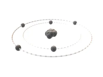 Boron Chemical Element v1 002 Low-poly 3D model