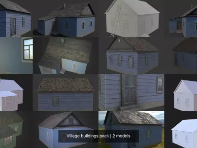 Village buildings pack