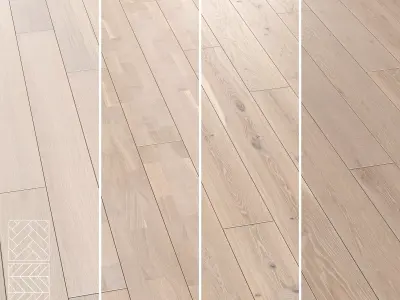 Boen Parquet Wood Floor Collection - 5 Layouts and 4 Colors - 4K 3D model