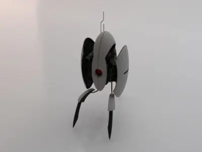 Sci-Fi Turret Low-poly 3D model