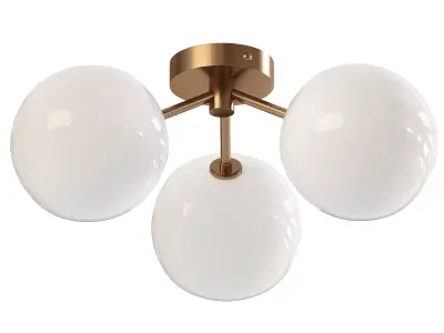 Cassia Semi Flush Ceiling Light 3D model