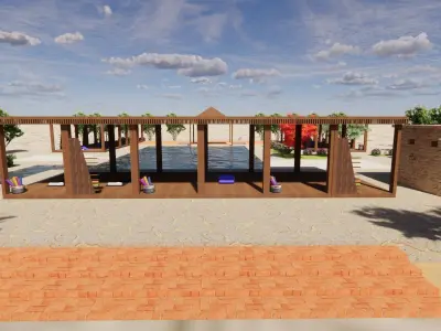 YOGA AREA 3D model