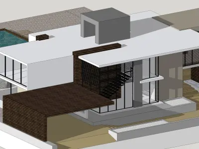House Architectural Project 02 - The plan is empty 3D model