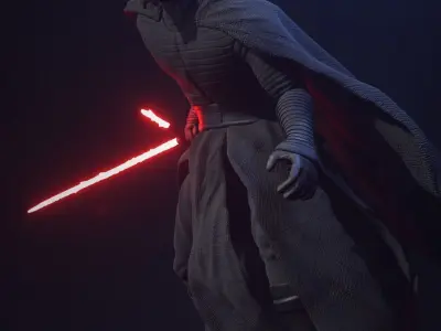 Kylo Ren Statue 3D print model