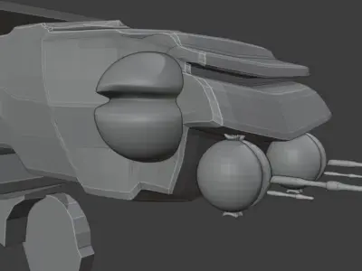 Star wars AT-AT model Low-poly 3D model