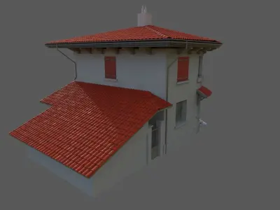 French Post Office 3D model