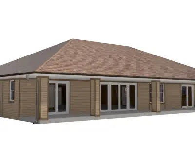 House-015 Low Poly 3D model