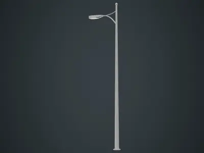 Street Light 5A Low-poly 3D model