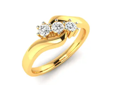 Women Ring  Render 3dm STL OBJ FBX Details 3D print model 43