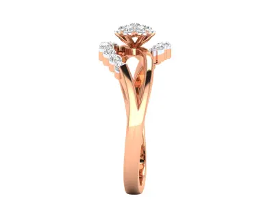 Women Ring Render 3dm STL MTL SLC JCD OBJ FBX Details 3D print model 67