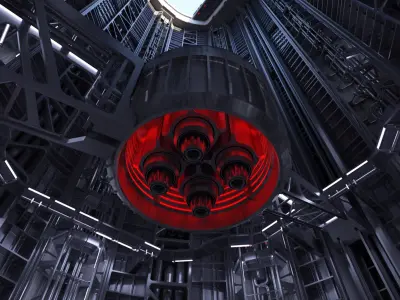  4 Sci-fi Interiors Set 