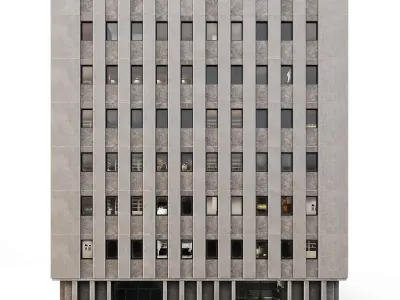 Tenement Building Low-poly 3D model