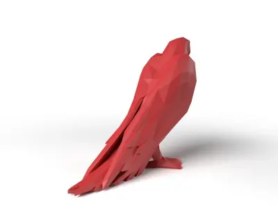 Parrot Low Poligonal Low-poly 3D model
