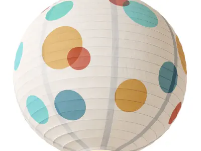 Habitat Spot pendant paper lampshade 3D model