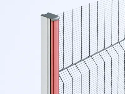 Clearvu Metal Wire Fencing System 3D model