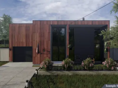 Second Plan Houses Pack Low-poly 3D model