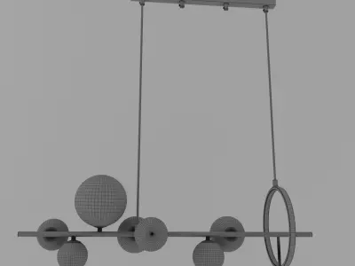 models of decorative light modern and classic 3D model Low-poly 3D model