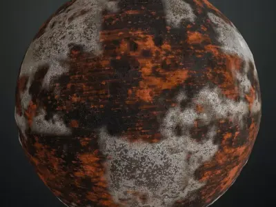 Rusty Dirty Metal Weathered PBR Seamless Texture