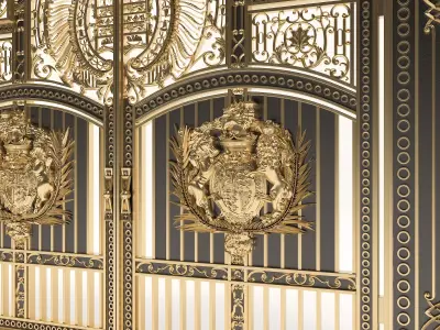 Classic European style Mansion Gate 3D model