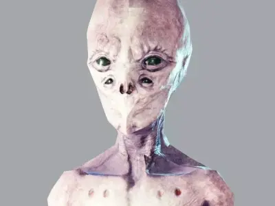 Alien Scout Low-poly 3D model