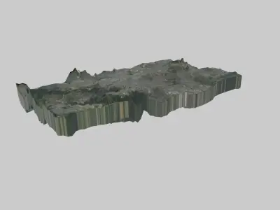 PARIS City  Low-poly 3D model
