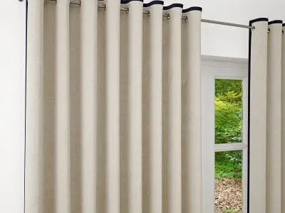 Curtain blackout curtains 3D model