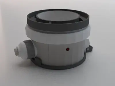 Sci-Fi Dropper 05 Low-poly 3D model