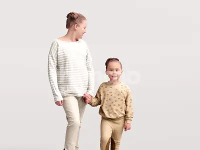 Humano 12-Collection 2307 - CASUAL PEOPLE MIX 02-12 x 3D models  3D model