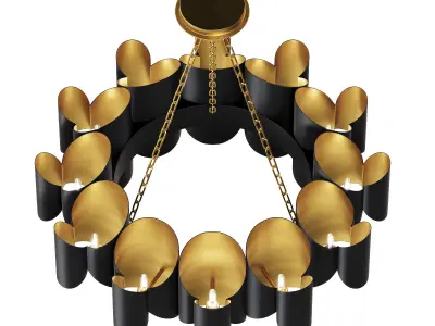 Hudson Valley Banks Chandelier 3D model